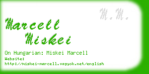 marcell miskei business card